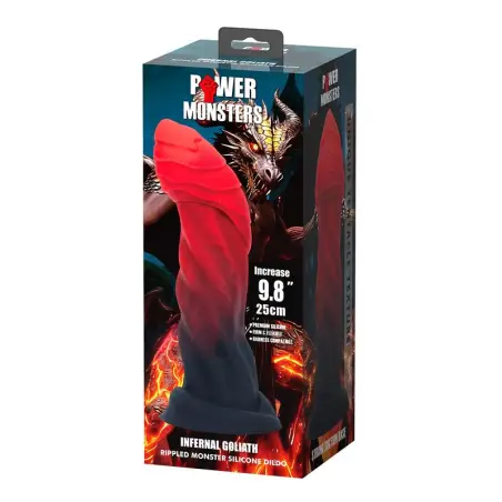 Power Monsters Infernal Goliath Dildo Bicolor 25 cm