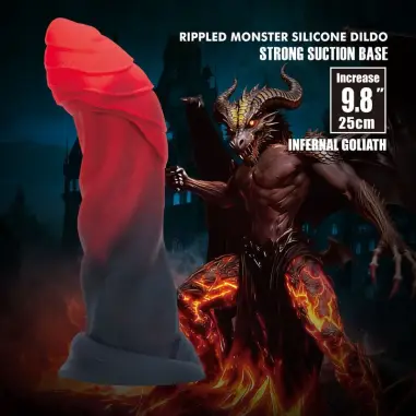 Power Monsters Infernal Goliath Dildo Bicolor 25 cm