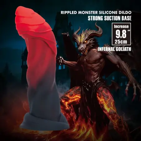 Power Monsters Infernal Goliath Dildo Bicolor 25 cm