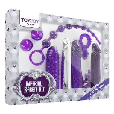 ToyJoy Imperial Rabbit Kit Morado - 7 Juguetes | ToyJoy