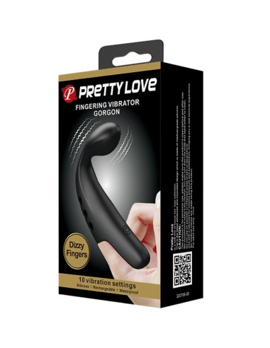 PRETTY LOVE - DEDAL VIBRADOR GORGON NEGRO 