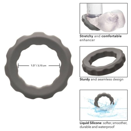 CALEXOTICS - ALPHA ERECT RING GRIS CALEXOTICS