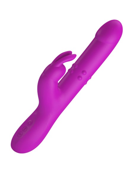 PRETTY LOVE - REESE VIBRADOR CON ROTACIÓN MORADO 