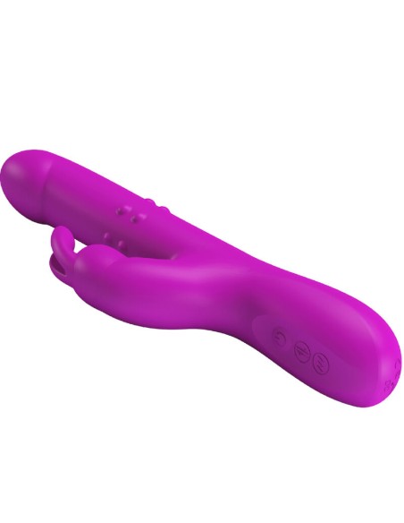 PRETTY LOVE - REESE VIBRADOR CON ROTACIÓN MORADO 