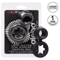 CALEXOTICS - ALPHA DUAL MAGNUM RING NEGRO CALEXOTICS 2
