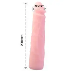 BAILE - DILDO SILICONA TACTO PIEL REALÍSTICO 23 CM 2