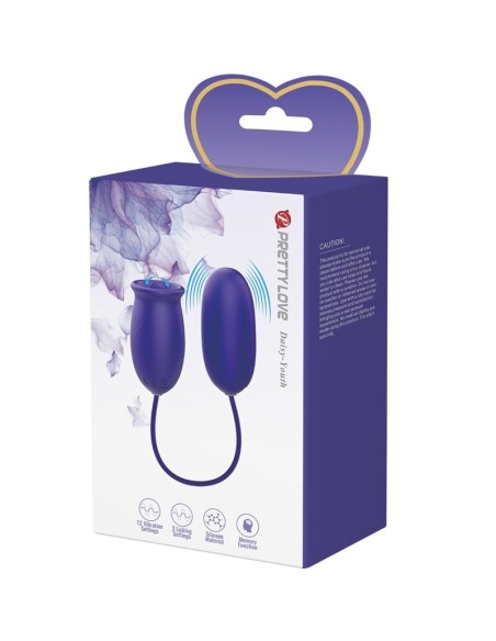 PRETTY LOVE - DAISY YOUTH ESTIMULADOR VIBRADOR RECARGABLE VIOLETA 