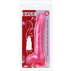 BAILE - DONG DILDO REALÍSTICO ROSA CON VENTOSA 2