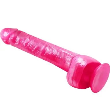 Baile Dong Dildo Realístico Rosa con Ventosa - PVC