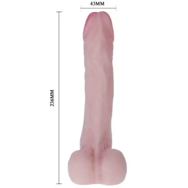 Baile Cock Dildo Realístico Natural - TPR con Ventosa