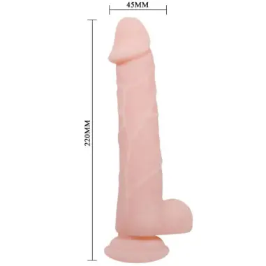 Baile Super Dildo Realístico 22 cm - TPR con Ventosa