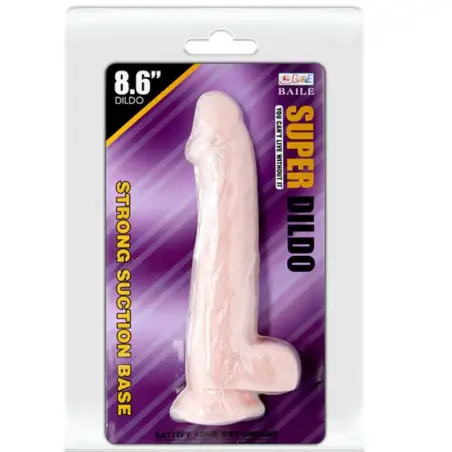 Baile Super Dildo Realístico 22 cm - TPR con Ventosa
