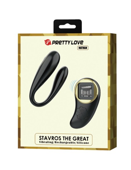 PRETTY LOVE - NATHAN VIBRADOR DOBLE PLACER CONTROL REMOTO 