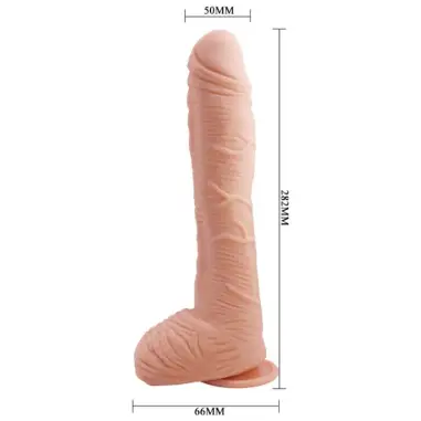 Baile Alex Dildo Piel Realista 27 cm - TPR con Ventosa