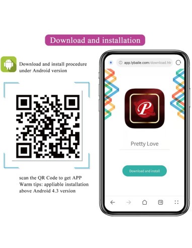 PRETTY LOVE - AUGUST VIBRADOR DOBLE PLACER APP REMOTE 