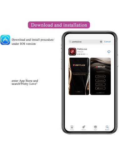 PRETTY LOVE - AUGUST VIBRADOR DOBLE PLACER APP REMOTE 