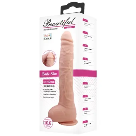 Baile Dildo Realístico Flexible - TPR Súper Suave