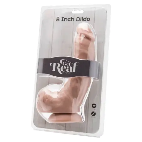 Get Real Dildo 20,5 cm con Testículos Natural - PVC