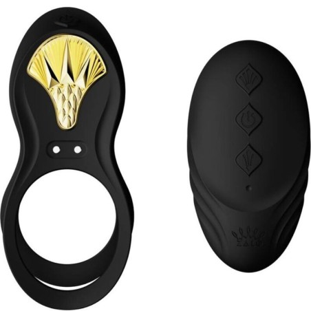 ZALO - BAYEK ANILLO VIBRADOR CONTROL REMOTO PAREJAS NEGRO ZALO