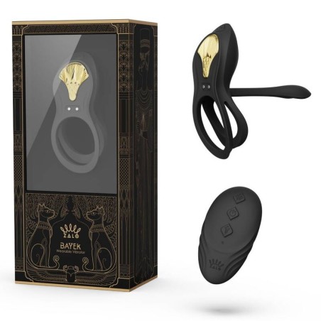 ZALO - BAYEK ANILLO VIBRADOR CONTROL REMOTO PAREJAS NEGRO ZALO