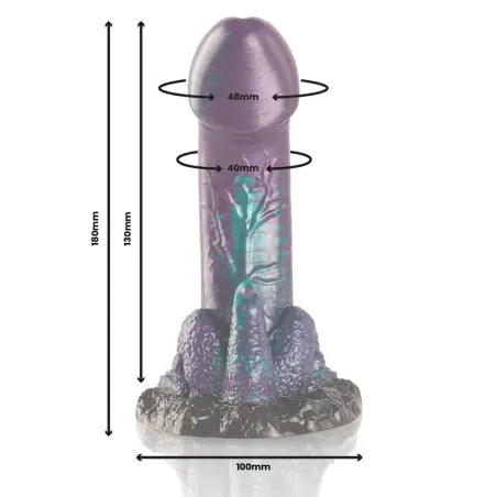 Epic Basilisk Dildo Doble Placer Escamoso Pequeño