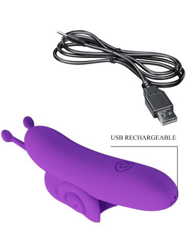 PRETTY LOVE - SNAIL PODEROSO ESTIMULADOR DE DEDO MORADO 