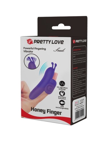 PRETTY LOVE - SNAIL PODEROSO ESTIMULADOR DE DEDO MORADO 