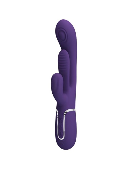 PRETTY LOVE - SHANIA TRIPLE VIBRADOR RABBIT MULTIFUNCIÓN MORADO 
