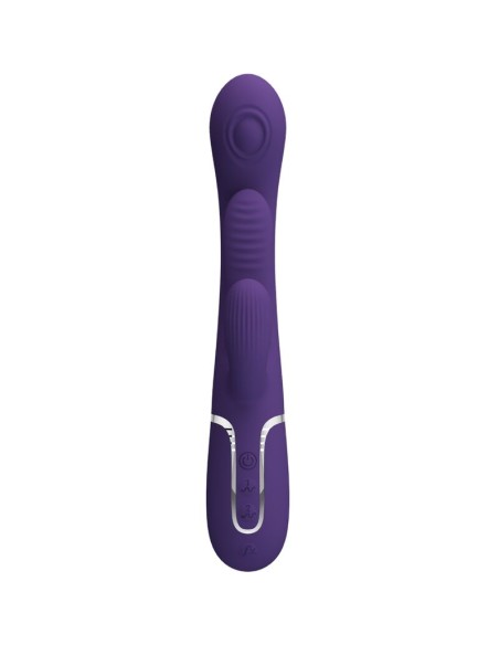 PRETTY LOVE - SHANIA TRIPLE VIBRADOR RABBIT MULTIFUNCIÓN MORADO 