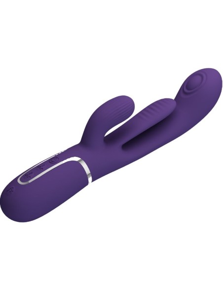 PRETTY LOVE - SHANIA TRIPLE VIBRADOR RABBIT MULTIFUNCIÓN MORADO 