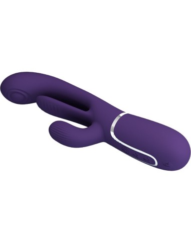 PRETTY LOVE - SHANIA TRIPLE VIBRADOR RABBIT MULTIFUNCIÓN MORADO 