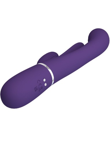 PRETTY LOVE - SHANIA TRIPLE VIBRADOR RABBIT MULTIFUNCIÓN MORADO 