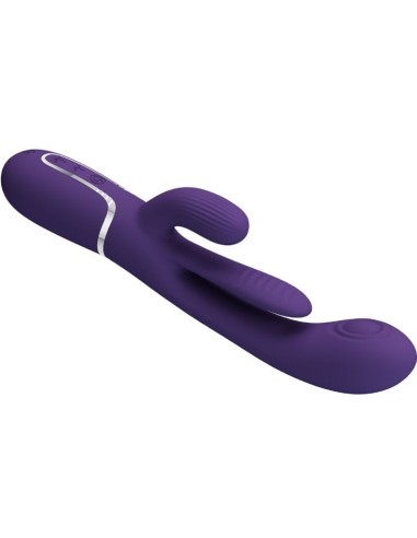 PRETTY LOVE - SHANIA TRIPLE VIBRADOR RABBIT MULTIFUNCIÓN MORADO 