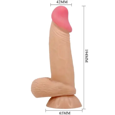 Pretty Love Sliding Skin Dildo 19.4 cm - Ventosa