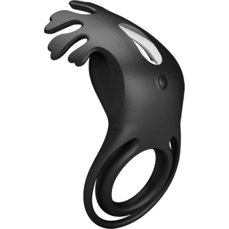 PRETTY LOVE - RUBEN ANILLO VIBRADOR 7 VIBRACIONES SILICONA NEGRO PRETTY LOVE MALE