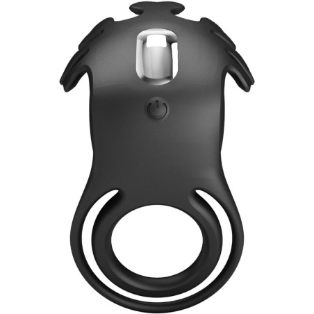 PRETTY LOVE - RUBEN ANILLO VIBRADOR 7 VIBRACIONES SILICONA NEGRO PRETTY LOVE MALE