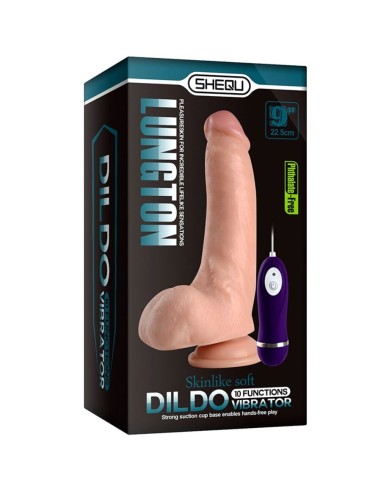 SHEQU - LUNGTON DILDO VIBRADOR CON CONTROL REMOTO 22,5 CM 