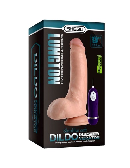 SHEQU - LUNGTON DILDO VIBRADOR CON CONTROL REMOTO 22,5 CM 