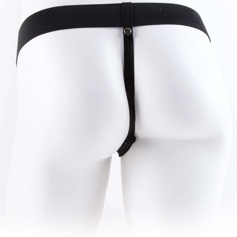 FETISH FANTASY SERIES - ARNÉS AJUSTABLE CONTROL REMOTO PENE REALÍSTICO CON TESTÍCULOS 17.8 CM 