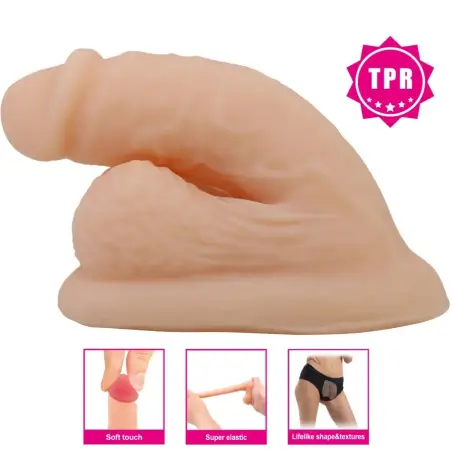 Wildon Dildo Ultra Realístico y Elástico 10 cm Natural