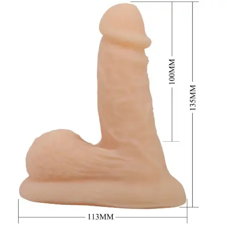 Wildon Dildo Ultra Realístico y Elástico 10 cm Natural