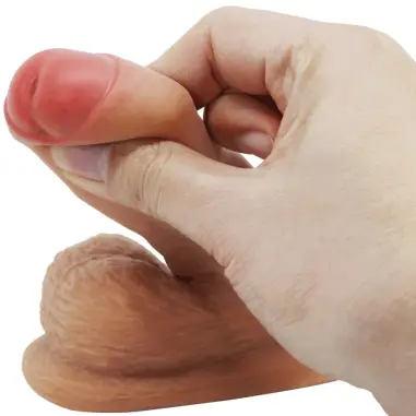 Warnell Dildo Ultra Realístico y Elástico 9.5 cm Mulato