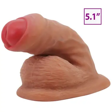 Warnell Dildo Ultra Realístico y Elástico 9.5 cm Mulato