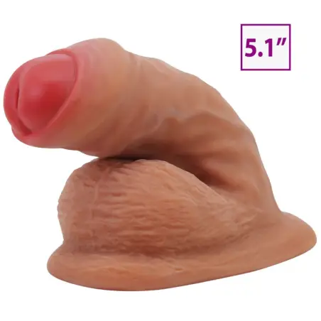 Warnell Dildo Ultra Realístico y Elástico 9.5 cm Mulato