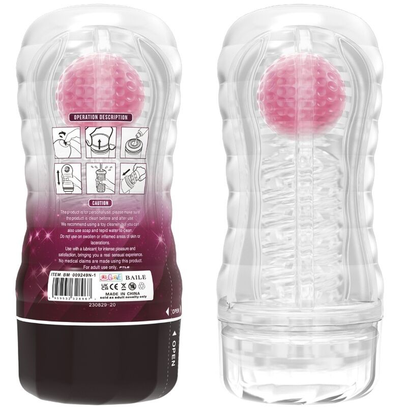 PRETTY LOVE - FUNDA MASTURBADORA ROSA 