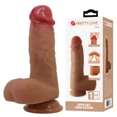 PRETTY LOVE - CURTIS DILDO REALÍSTICO CON VENTOSA 17.3 CM -Ø- 4.2 CM 2