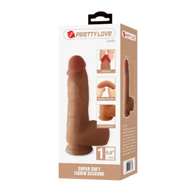 Curtis Dildo Realístico con Ventosa 17.3 cm -Ø- 4.2 cm