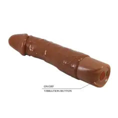 PRETTY LOVE - DONALD VIBRADOR REALÍSTICO 19,5 CM Ø 4 CM COLOR MARRÓN 2