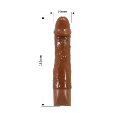 Donald Vibrador Realístico 19,5 cm Ø 4 cm Color Marrón