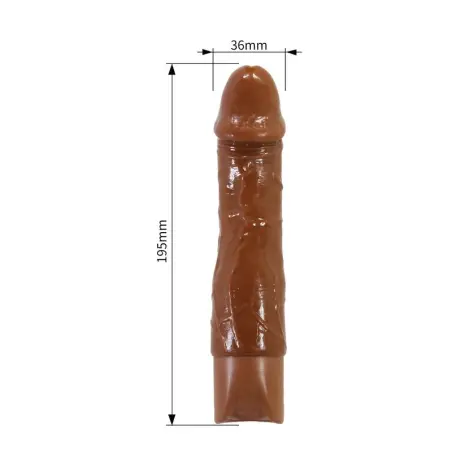Donald Vibrador Realístico 19,5 cm Ø 4 cm Color Marrón